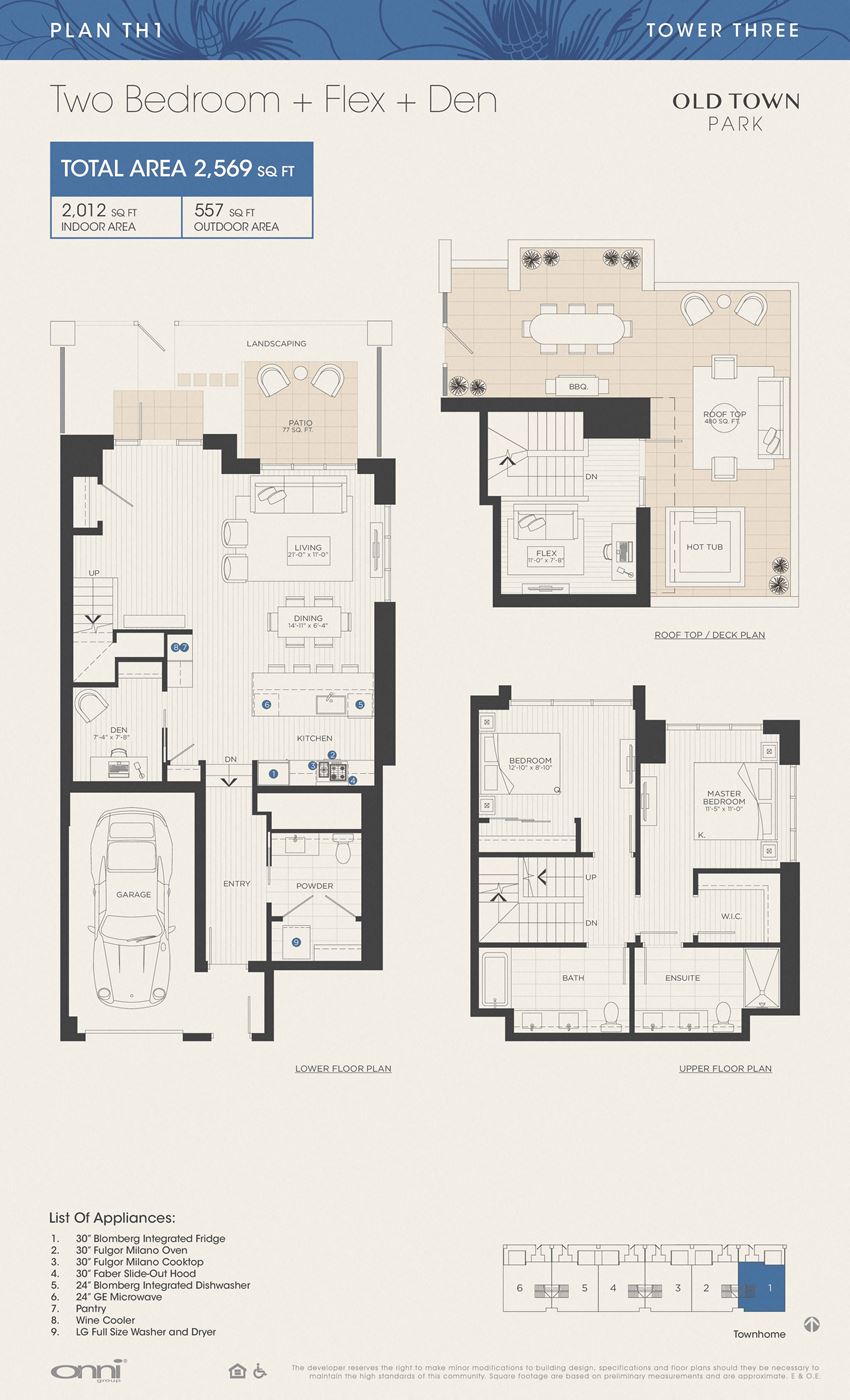 Plan TH1 - Tower THREE
